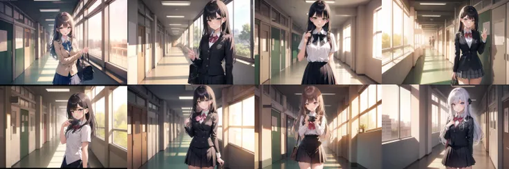 <lora:school_hallway_v0.1:1>
1girl, school hallway, cowboy shot, school uniform,, masterpiece, best quality, highly detailed
