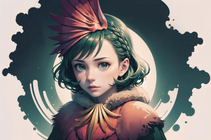 (highly detailed:1.3),
1girl, solo,
<lora:niwa-nvwls-v2:1.0> niwaryouka, cleavage, bracers, cape, fur boots,red bikini,
Ultra-detail, (highres:1.1), best quality, (masterpiece:1.3), cinematic lighting,
(highly detailed face and eyes:1.3),
AND_PERP <lora:Ink scenery:0.75>, scenery, white background, ink, upper body,
