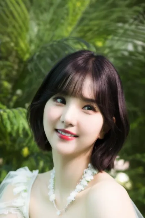 <lora:vivizEunhaV1:1>,Eunha,(close-up photo:1.2),(pov:1.1),korean, woman,complex 3d render ultra detailed,(smile:1.3), portrait of beautiful woman, moody portrait, striking features, beauty, intricate details, dramatic composition, tension, contrast, texture, realism, high-quality rendering, stunning art, high quality, film grain, Fujifilm XT3,swirly bokeh,(realistic, photo-realistic:1.4),RAW photo,physically-based rendering,(looking at viewer:1.4),(8k, best quality, masterpiece:1.2),(full body shot:1.1),octane render,extremely detailed CG, unity 8k wallpaper,in forest,(studio soft light,sunlight:1.2),standing,(a girl is wearing wedding dress:1.5),hyper realistic detail shiny skin,ultra detailed,(ultra realistic:1.2),(intricate:1.2),(photorealistic:1.2),1girl,(skinny:1.3),detailed background,red lips,(large breasts:1.1)