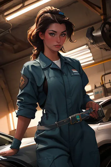DEN_marie_temara,
(working in a garage on a mustang car engine covered in oil and dirt wearing a dirty jumpsuit, mechanic, working on a car, engine:1.2),
bokeh, f1.4, 40mm, photorealistic, raw, 8k, textured skin, skin pores, intricate details <lora:epi_noiseoffset2:1>, epiCRealism <lora:ClothingAdjuster3:-1>