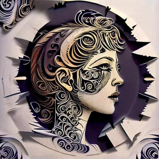 <lora:PerfectNwsjMajic_4:0.7>,(PerfectNwsjMajic:1.5),((Papercut)),kuusoogai,(masterpiece, top quality, best quality) ,1girl,(headshot:1.5), shapes, intricate designs, shadowbox frame, kirigami, long hair