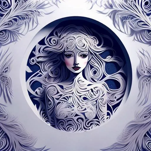 <lora:PerfectNwsjMajic_4:0.7>,PerfectNwsjMajic,((Papercut)),kuusoogai,(masterpiece, top quality, best quality) ,1girl,(headshot:1.5), shapes, intricate designs, delicate patterns, shadowbox frame, silhouette, kirigami, scherenschnitte,Spread the picture,