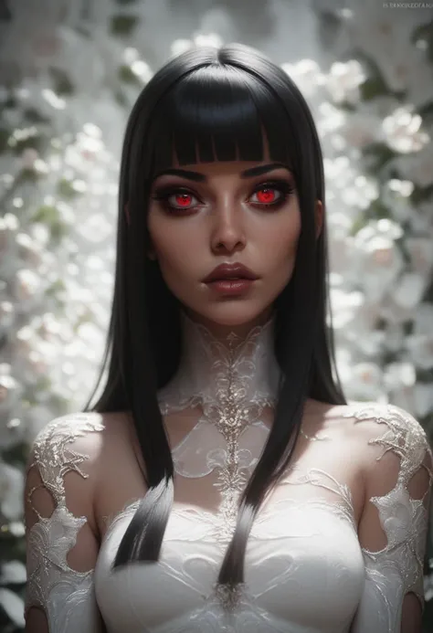 score_9, score_8_up, score_7_up, 1girl, solo, d4rk_ruby, black hair, blunt bangs, red eyes, <lora:Dark_Ruby_Pony_v0.1:0.5>