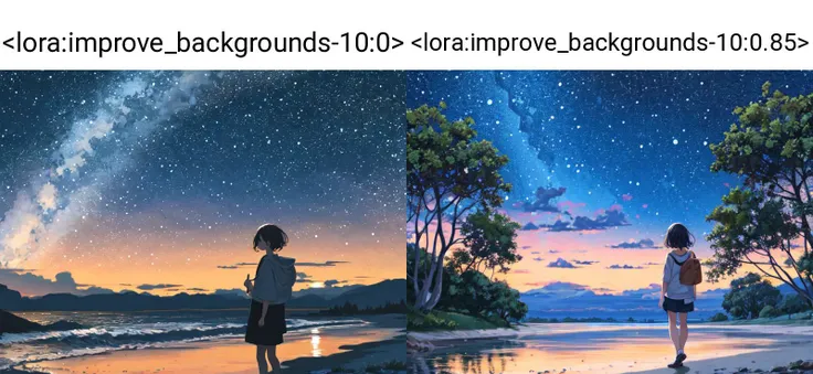<lora:improve_backgrounds-10:0>, 1girl, (night:1.2), landscape background