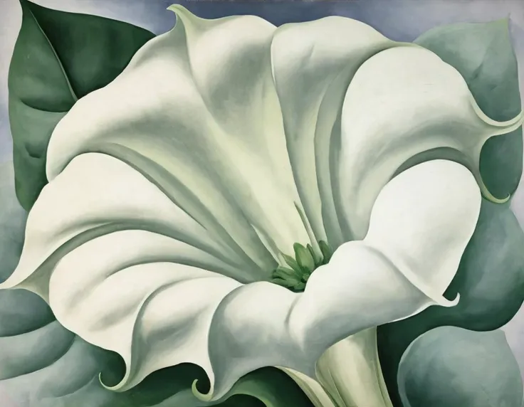 <lora:okfe:0.8>okfe, jimson weed flowers
