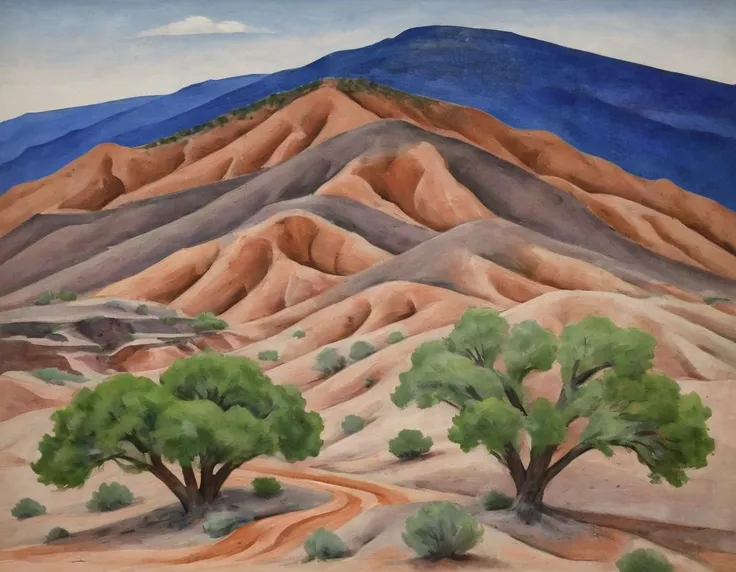 <lora:okfe:0.8>okfe, landscape, new mexico
