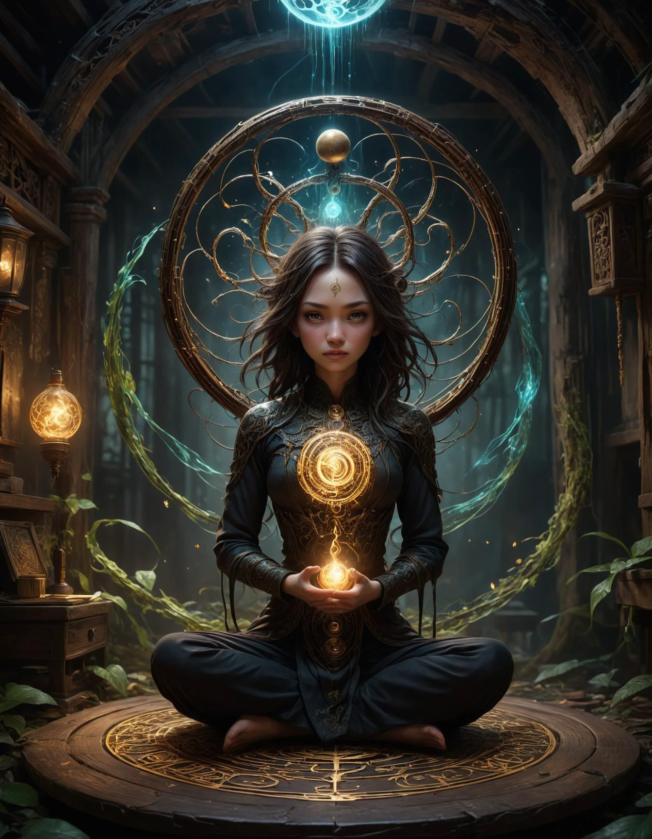 hyper detailed masterpiece, dynamic realistic digital art, awesome quality,strappy elastic connection,yin and yang training facility,dilapidated orifice atmospheric scattering,decay, zestful,comforting,clandestine,stimulating,rustic,unlit,wild,sigh-inducing,adaptive, fenghuang , supernatural powerful magical entity, human form, visible, possess magical abilities, ancient knowledge, grants wishes, malevolent, psychologist, neuropsychiatry, group dynamics, hebbian learning, inquisitive,perceptive, <lora:SDXLFaeTastic2400:0.8>, <lora:LCMTurboMix_Euler_A_fix:1>