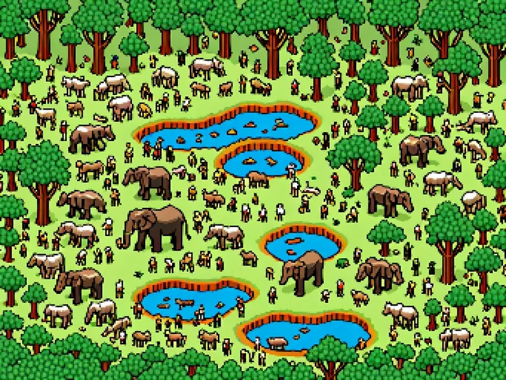 highly detailed isometric pixelart of __location_famous__, eboy style <lora:Eboy_Pixelart_Style_XL>