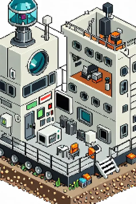 highly detailed isometric pixelart close-up of a __building__, simple white background, eboy style <lora:Eboy_Pixelart_Style_XL>