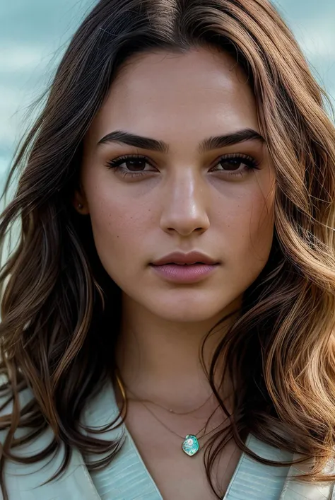beautiful young woman (EPG41G4d0t:.99), perfect hair, jewellery, ((portrait)), (closeup:1.2), ((from the waist up)), (( ocean )), ((( rainbow :1.2 ))), natural skin texture, (( silk robe :1.2)), 24mm, 4k textures, soft cinematic light, adobe lightroom, photolab, hdr, intricate, elegant, highly detailed, sharp focus, ((((cinematic look)))), soothing tones, insane details, intricate details, incredibly_absurdres, hyperdetailed, low contrast, soft cinematic light, exposure blend, hdr, faded, now, ("I've got a bad feeling about this.":1.1)