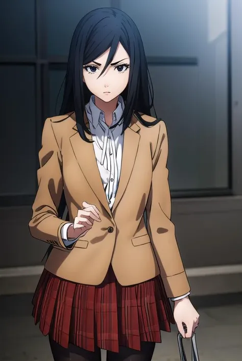 marikurihara, <lora:mari kurihara s1-lora-nochekaiser:1>,
mari kurihara, long hair, black hair, (black eyes:1.5),
BREAK skirt, school uniform, jacket, pantyhose, plaid, plaid skirt, blazer,
BREAK indoors, classroom, school,
BREAK looking at viewer, (cowboy shot:1.5),
BREAK <lyco:GoodHands-beta2:1>, (masterpiece:1.2), best quality, high resolution, unity 8k wallpaper, (illustration:0.8), (beautiful detailed eyes:1.6), extremely detailed face, perfect lighting, extremely detailed CG, (perfect hands, perfect anatomy),