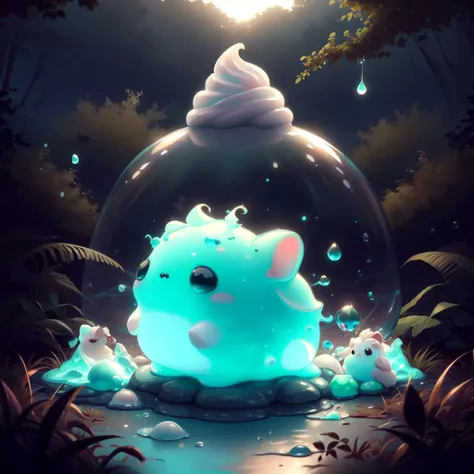 (masterpiece), (best quality), (high res), (perfect anatomy) (perfect face, (Female slime), (slime girl), teenager, (((transparent))), (gooey), (blue slime skin), (((glowing white irises))), (blue short shoulder length slime hair), wide hips, thick thighs, narrow waist, huge breasts, (forest), (night) ((transparent body)), smiling, ((slime)) ((blue slime body)), (sex) (kissing) (French kiss), (kissing each other), penetration, getting fucked, ((cum on face)), ((cum on mouth)), ((cum on body)), ((full of cum)), (((cum everywhere))), drowning in cum, used, ((((orgy)))), left in the ground full of cum, cum leaking everywhere, showered in cum