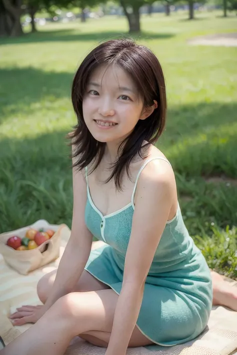 <lora:shihoActual08:1> shiho,
BREAK
"Depict a woman enjoying a leisurely picnic in a sun-drenched park. Let the lush green grass and colorful flowers surround her, creating a peaceful and inviting atmosphere. Her relaxed expression and comfortable attire add to the natural and carefree feel of the image."
BREAK
bokeh, professional lighting,, [:"Warm smile, sprinkled with a hint of yearning":0.3]