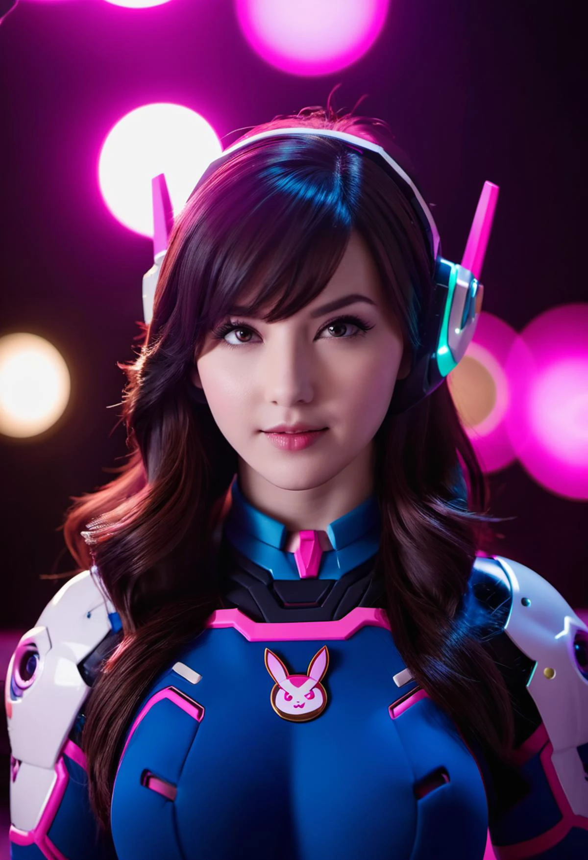 cinematic photo <lora:d.va_xl_v1:1> D.Va, Overwatch . 35mm photograph, film, bokeh, professional, 4k, highly detailed