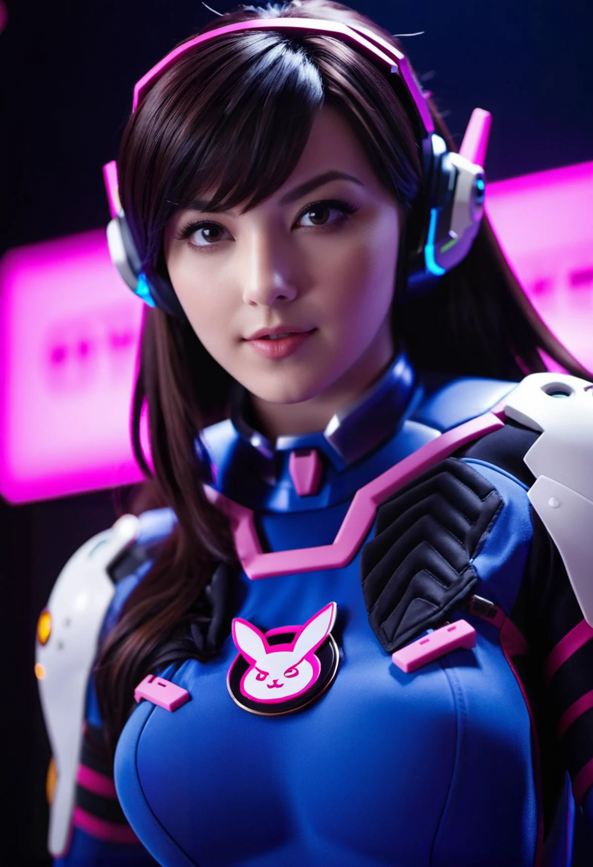 cinematic photo <lora:d.va_xl_v1:1> D.Va, Overwatch . 35mm photograph, film, bokeh, professional, 4k, highly detailed