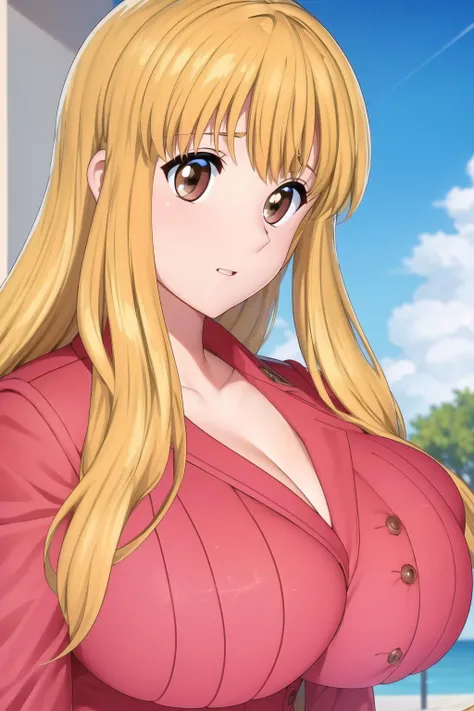 (day:1.7), sky background,a blue sky and clouds,
sitting at attention,sitting on couch,
Pink_jacket,Pink_Long_pants,Deep cleavage,
<lora:Reiko_Katherine_Akimoto-KK77-V1:0.7>,<lora:aiueOkaStyle_v10:0.1>, <lora:saiminSeishidou:0.1>,
blonde_hair,long_hair,bangs,(brown_eyes:1.3),
1 girl, 20yo,mature female,Beautiful Finger,Beautiful long legs,Beautiful body,Beautiful Nose,Beautiful character design, perfect eyes, perfect face,
looking at viewer, (innocent_big_eyes:1.0),
NSFW,official art,extremely detailed CG unity 8k wallpaper, perfect lighting,Colorful, Bright_Front_face_Lighting,
(masterpiece:1.0),(best_quality:1.0), ultra high res,4K,ultra-detailed,
photography, 8K, HDR, highres, absurdres:1.2, Kodak portra 400, film grain, blurry background, bokeh:1.2, lens flare, (vibrant_color:1.2)
(Beautiful,large_Breasts:1.4), (beautiful_face:1.5),(narrow_waist),
