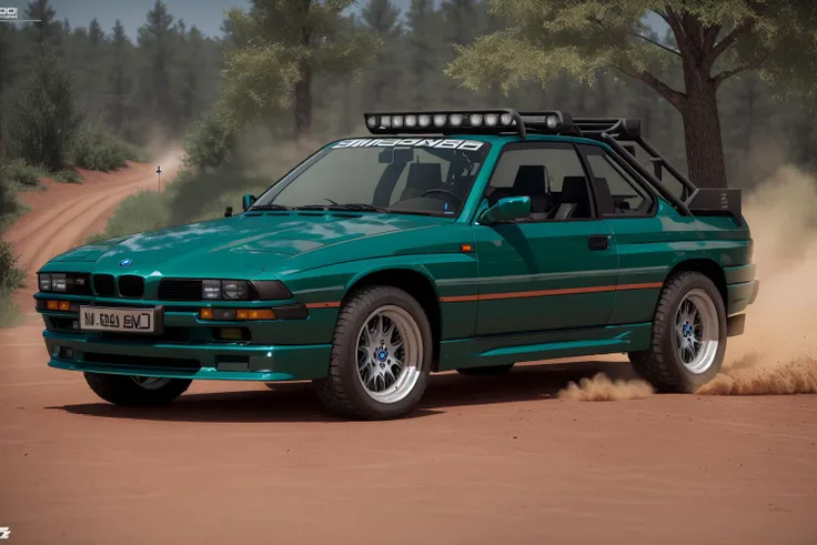 BMW850 , ((OFF-ROAD truck car race)), rendered in unreal engine, photorealistic, 8k uhd, dslr, soft lighting, high quality, film grain, Fujifilm XT3,, 1 car, <lora:BMW850:0.6>
