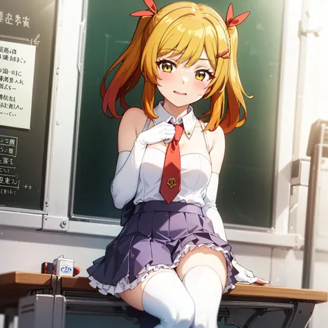AobaYuki/(denchi-project/), solo,1girl, <lora:AobaYukiV2:0.5>, looking at viewer,idol, classroom,