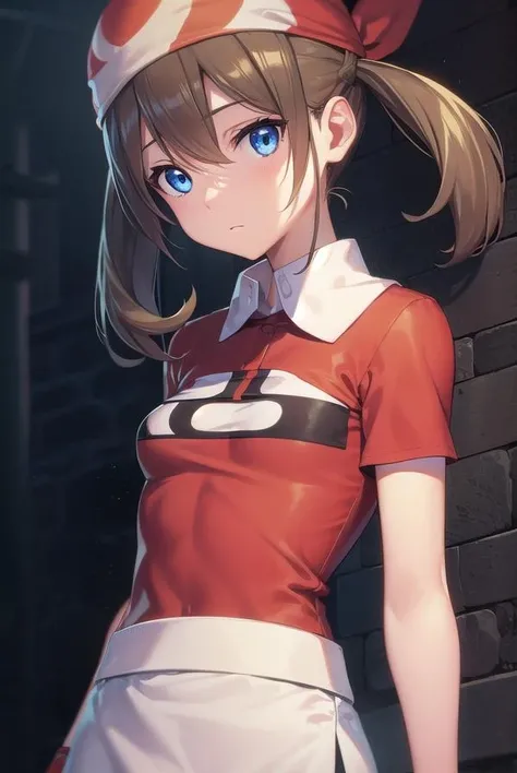 pokemonmay, <lora:pokemonmay-lora-nochekaiser:1>,
pokemonmay, blue eyes, brown hair, bandana, long hair, red bandana, twintails, hair between eyes, (small breasts:1.2),
BREAK bike shorts, collared shirt, gloves, microskirt, multicolored shirt, pencil skirt, red shirt, shirt, short sleeves, skirt, white skirt,
BREAK looking at viewer, upper body, full body,
BREAK outdoors, city, sky, sun,
BREAK <lyco:GoodHands-beta2:1>, (masterpiece:1.2), best quality, high resolution, unity 8k wallpaper, (illustration:0.8), (beautiful detailed eyes:1.6), extremely detailed face, perfect lighting, extremely detailed CG, (perfect hands, perfect anatomy),