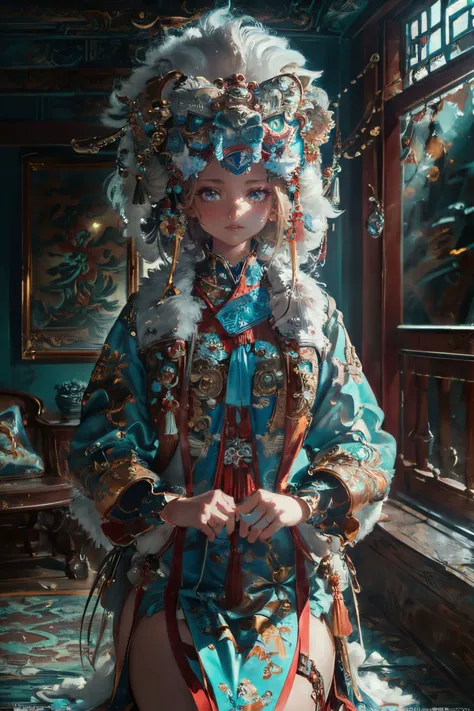 ultra high resolution,((masterpiece))),(((best quality))),((super detailed)),((extremely delicate and beautiful)),cinematic light,detailed environment,(real),
(8k, RAW photo, best quality, masterpiece:1.2),(realistic, photo-realistic:1.37),extremely detailed,photography,Amazing,finely detailed,best quality,ultra high res,
Dynamic Angle,Dynamic posture,
xuer lion head,
<lora:~Q?-r bNrH xuer lion head:0.8>,