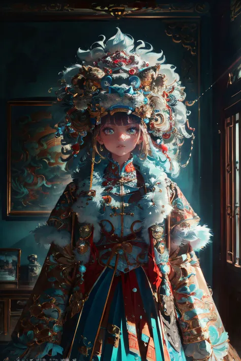 ultra high resolution,((masterpiece))),(((best quality))),((super detailed)),((extremely delicate and beautiful)),cinematic light,detailed environment,(real),
(8k, RAW photo, best quality, masterpiece:1.2),(realistic, photo-realistic:1.37),extremely detailed,photography,Amazing,finely detailed,best quality,ultra high res,
Dynamic Angle,Dynamic posture,
xuer lion head,
<lora:~Q?-r bNrH xuer lion head:0.8>,