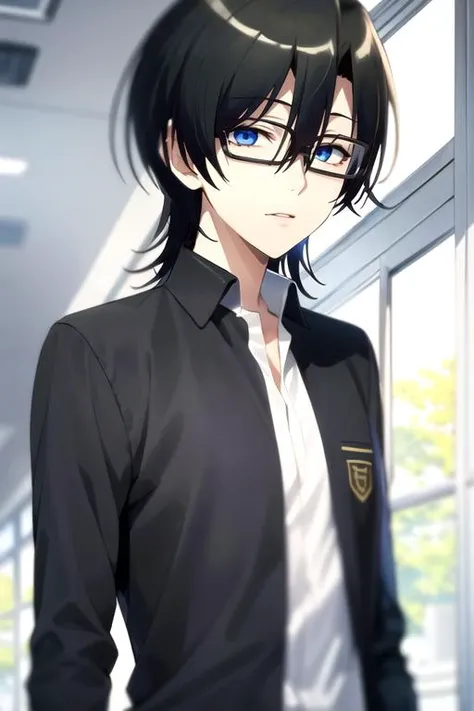 (best quality:1.1), (masterpiece:1.4), movie still, looking at viewer, upper body, , (watercolor illustration, soft pastel colors:1.1), , 1boy, solo, male focus, <lora:kanade_okada:0.82>, kanade_okada, black hair, blue eyes, , raincoat, , science fiction horror, 8k resolution
