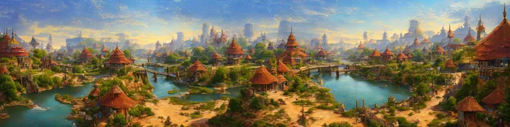 Masterwork Painting, Magnum Opus,
<lora:SavageVillage:0.95> savi, populated village, coated houses, water well, a river with bridge, palisades ,
highres, 8k, uhd, High Dynamic Range, tonemapping, crisp details, intricate details, fine details