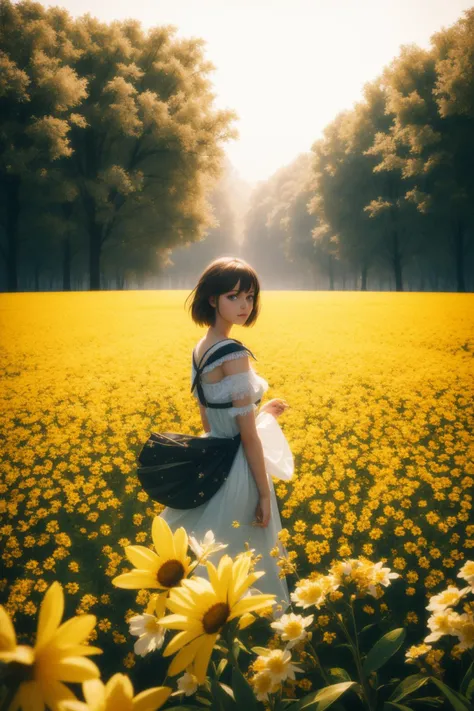 1girl, [ (portrait art designed by Andy Warhol:0.8) | (Richard Schmid:0.9) | (Monia Merlo:1.2) | (Ingrid Endel:1.3) ], dramatic Painting, (Olive theme:0.7) , POV shot of a Wizardcore Basic ("ReBoot":1.3) , at Illuminated Research facility, Depressing blossoms and flower field, Foggy, split diopter,  still, Frightening, Biopunk Art, key light, F/8, Kodak portra, Film grain, Elemental and Arcane, "Material girl, living in a material world.", award winning, trending on artstation