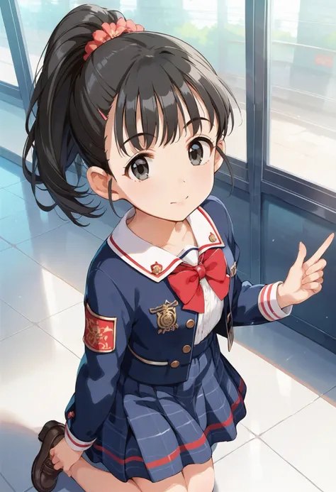 score_9, score_8_up, score_7_up, source_anime,masterpiece, best quality, high_resolution,8k,Perfect features, intricate details,Ray Tracing,nsfw,
1girl,petite,short stack,curvy,fukuyama mai, black hair, black eyes,ponytail,jyojifuku, dress, long sleeves, jacket,school uniform,Stoic, Expressionless face with a neutral mouth and a neutral gaze.,(dynamic pose),Cursed Tower,Dutch Angle (from the side) view Extreme Close shot (focus on feet)
<lora:Fukuyama_Mai-73:0.7> ,<lora:jyoji formal_Pony_V1.0:0.6>