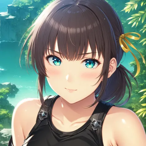 masterpiece best quality,
<lora:kana_kashiwazaki-sdxl:0.65>
 <lora:add-detail-xl:-0.8>
1girl,solo,
kanakashiwazaki, yellow ribbon, aqua eyes,
low ponytail,
(fantasy, adventurer outfit:1.25),
close-up,,
("                  "  )