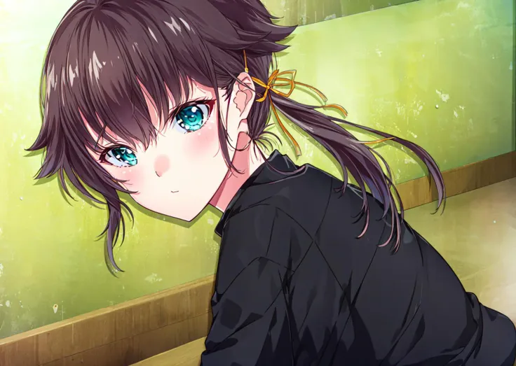 masterpiece, best quality
<lora:kana_kashiwazaki-000008:0.7>
1girl ,(solo), 
kanakashiwazaki,  aqua eyes, yellow ribbon
high ponytail,
("":1.2)
("        ":1.2),
"                   "