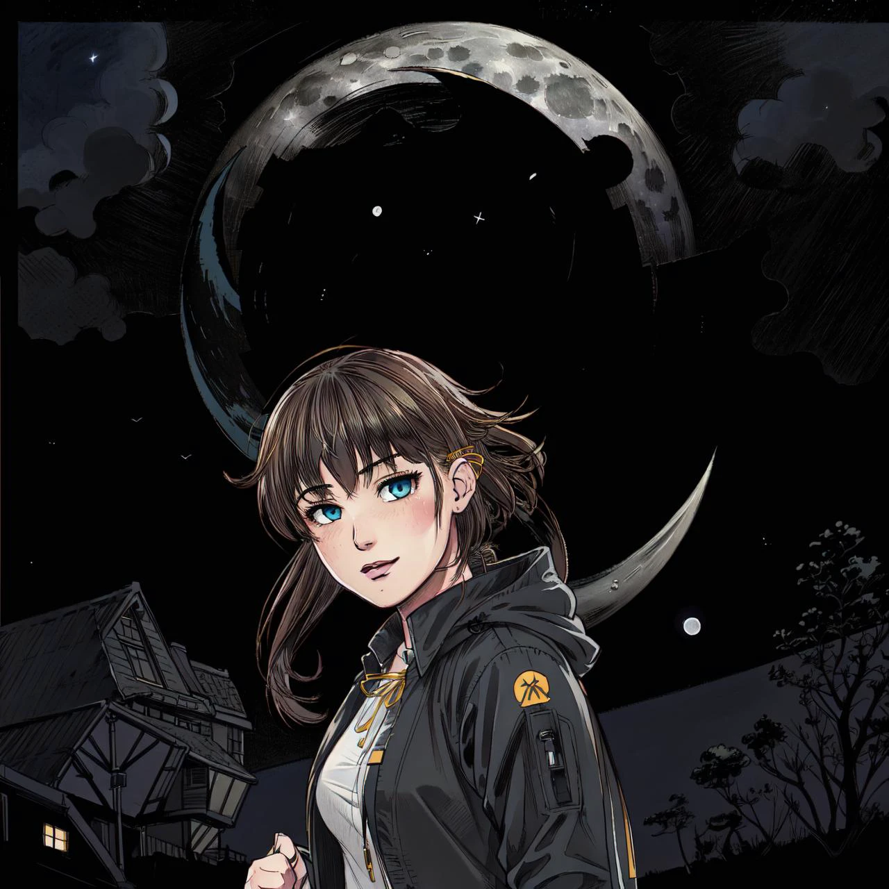 masterpiece, best quality
sketch, poorly drawn,
<lora:kana_kashiwazaki-000008:0.7>
1girl ,(solo),
kanakashiwazaki, aqua eyes, yellow ribbon
"",
(outdoor clothes,:1.2)
(standing in front of moon, night sky,:1.2),
heroic, gallant, brave, uplifting, inspiring