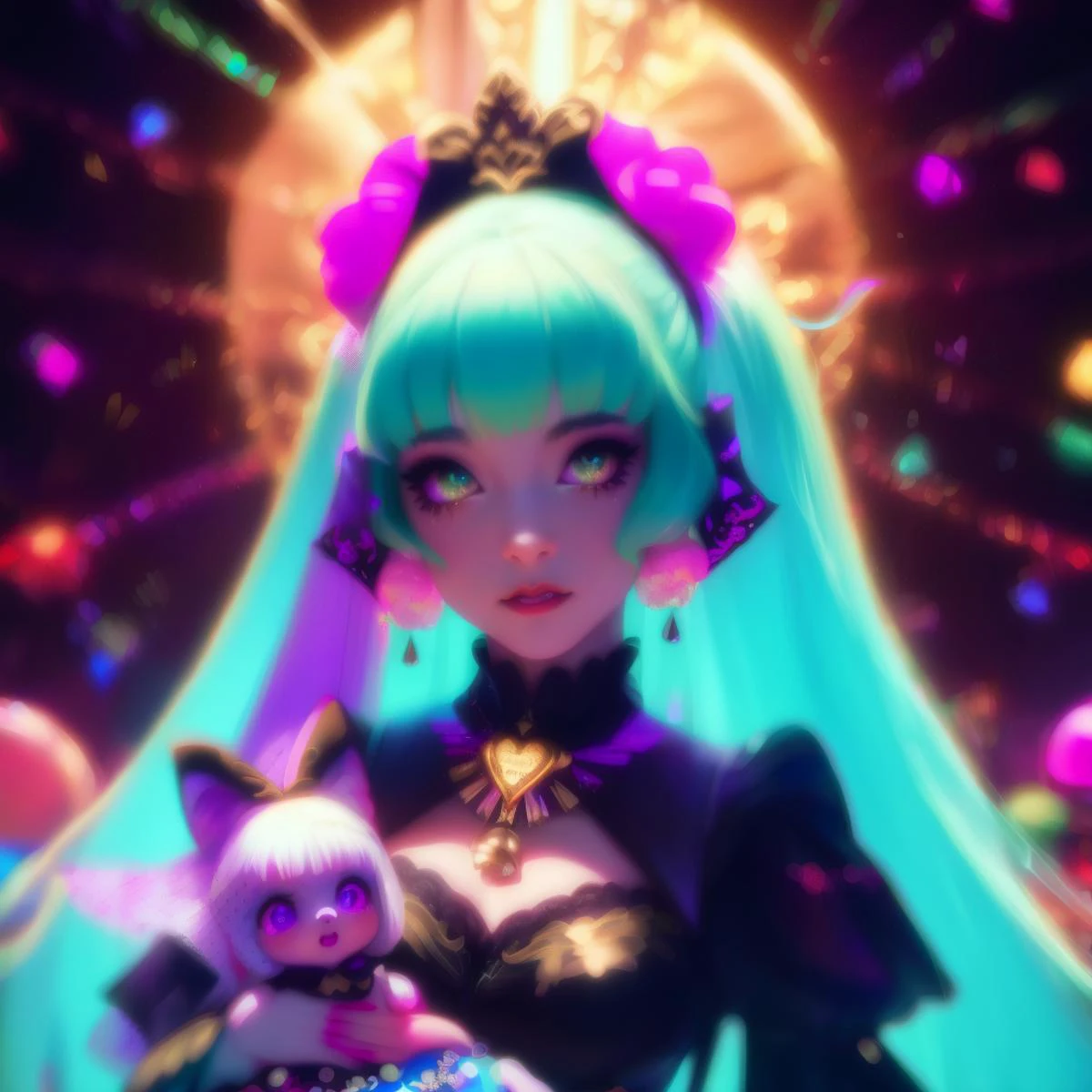 <lora:add-detail-xl:1> circus-themed cinematic film still
Beautiful young woman dressed as a ragdoll standing, voodoo doll, dark, pastel colour palette, stained, skull, 4k, detailed, intrinsic detail, cute, horror, Carnivalcore, stunningly pretty, glowing eyes, multiple facial expressions, cinematic quality, cinematic lighting, 128k, 1080p, hyper realistic details, Canon EOS 1200p, neon, black light, DSLR, maxim, highly detailed <lora:pastel_colors_xl_v1:1>
, by Lisa Frank, by Pebble Tay, Origami, Golden Hour, Photojournalism, Gamma, White Balance, Colorful, Electric Colors, Triadic-Colors, Technicolor, Kodachrome, Agfacolor, Alldimensional, Multiverse, VR, Starburst, Glowing Edges, Mordancage, Ray Traced, De-Noise, VFX, insanely detailed and intricate, hypermaximalist, elegant, ornate, hyper realistic, super detailed <lora:Next_Fashion:0.8> <lora:pm15:0.8> pm1s, girl, pov, penis <lora:1651418720332098657:0.8> Melanie Martinez, -1 realistic, dress <lora:ARWBedroomGothic:0.8> gothic, bedroomgothic