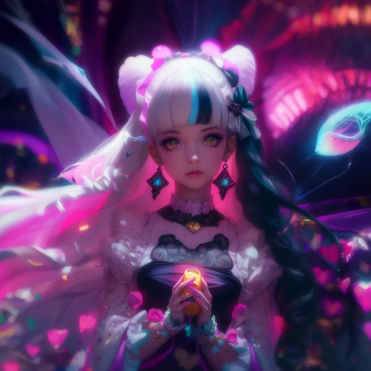 <lora:add-detail-xl:1> circus-themed cinematic film still
Beautiful young woman dressed as a ragdoll standing, voodoo doll, dark, pastel colour palette, stained, skull, 4k, detailed, intrinsic detail, cute, horror, Carnivalcore, stunningly pretty, glowing eyes, multiple facial expressions, cinematic quality, cinematic lighting, 128k, 1080p, hyper realistic details, Canon EOS 1200p, neon, black light, DSLR, maxim, highly detailed <lora:pastel_colors_xl_v1:1>
, by Lisa Frank, by Pebble Tay, Origami, Golden Hour, Photojournalism, Gamma, White Balance, Colorful, Electric Colors, Triadic-Colors, Technicolor, Kodachrome, Agfacolor, Alldimensional, Multiverse, VR, Starburst, Glowing Edges, Mordancage, Ray Traced, De-Noise, VFX, insanely detailed and intricate, hypermaximalist, elegant, ornate, hyper realistic, super detailed <lora:Next_Fashion:0.8> <lora:pm15:0.8> pm1s, girl, pov, penis <lora:1651418720332098657:0.8> Melanie Martinez, -1 realistic, dress <lora:ARWBedroomGothic:0.8> gothic, bedroomgothic