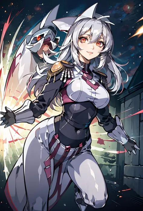 knight，Dragon Girl，Anthropomorphic Dragon，Dragon Horn，knightarmor，Plate，Breastplate，Wristband，Arm Guard，Metal armor，armor，wing，巨龙wing，巨龙knight女孩，Big breasts，Pale，silver white，White hair，White scales，Dragon Claw，butt，大butt，Big breasts，Big breasts，armor，knight长枪，Spear，Huge spear，Fantasy style，Fantasy style，Skirt Armor，Skirt，Dragon Tail，巨Dragon Tail，Fleshy tail，Chubby tail