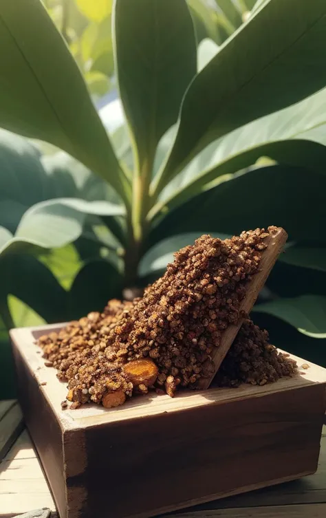 A Medium Wide Shot of a (((propolis))), at afternoon