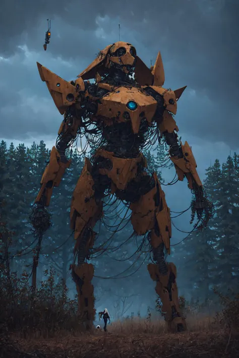 <lora:Stalenh4g:0.94>,Stalenh4g, Embark on an imaginative journey to serene farmlands stretch as far as the eye can see. Among the fallow fields, ((Cyborg Focus)) We see a (((Close-up Full body shot))) of a slender 1female Cyborg, (((unclothed)))  <lora:biomanic:1> mechanical parts, cyberpunk, science fiction, bio mechanical, android, cable, cyborg, and ((flaunting her full body cybernetics)). Wearing a Large round natural colored hemp beanie, ((she gazes directly at the camera)),  beyond her, colossal mechas emerge from the trees, their metallic frames contrasting with the foliage and fields. BREAK The surreal scene is further enhanced as her long hair seamlessly merges with the dystopian countryside. fallow fields and abandoned farm building are visible and there is a dramatic sky. Scattered sunbeams pass through the  sad twisted trees. BREAK
raw photo, photorealistic, high detailed textures, 16k uhd, dslr, soft lighting, high quality, film grain, Fujifilm XT3, highly detailed photography, highly detailed, moody, epic, OverallDetail, gorgeous, 2000s vintage RAW photo, color graded cinematic, eye catchlights, atmospheric lighting, skin pores, imperfections, natural, shallow depth of field.