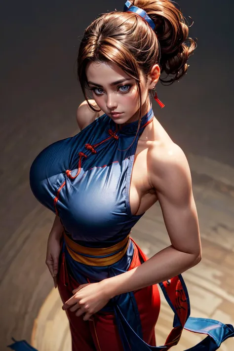 (masutepiece:1.1, Best Quality:1.1), (Photorealistic:1.1), (Bokeh), (High resolution, 32K HDR), (Wallpaper:1.1), (hyper derailed face:1.25, Ultra-realistic skin texture:1.15, Detailed eyes:1.15), (Ultra-realistic movie portrait of old Chichi:1.85), (kung fu fighting pose:1.35, In an abandoned messy barn on the farm:1.4, Dark atmosphere:1.5, Full body shot:1.55), (Realistic old chichi cosplay:1.9, updo hair:1.15, Yellow cheongsam:1.5, scarf:1.1, Earring, Hair Band:1.1, ultra gigantic tits:1.75, Real :1.35),