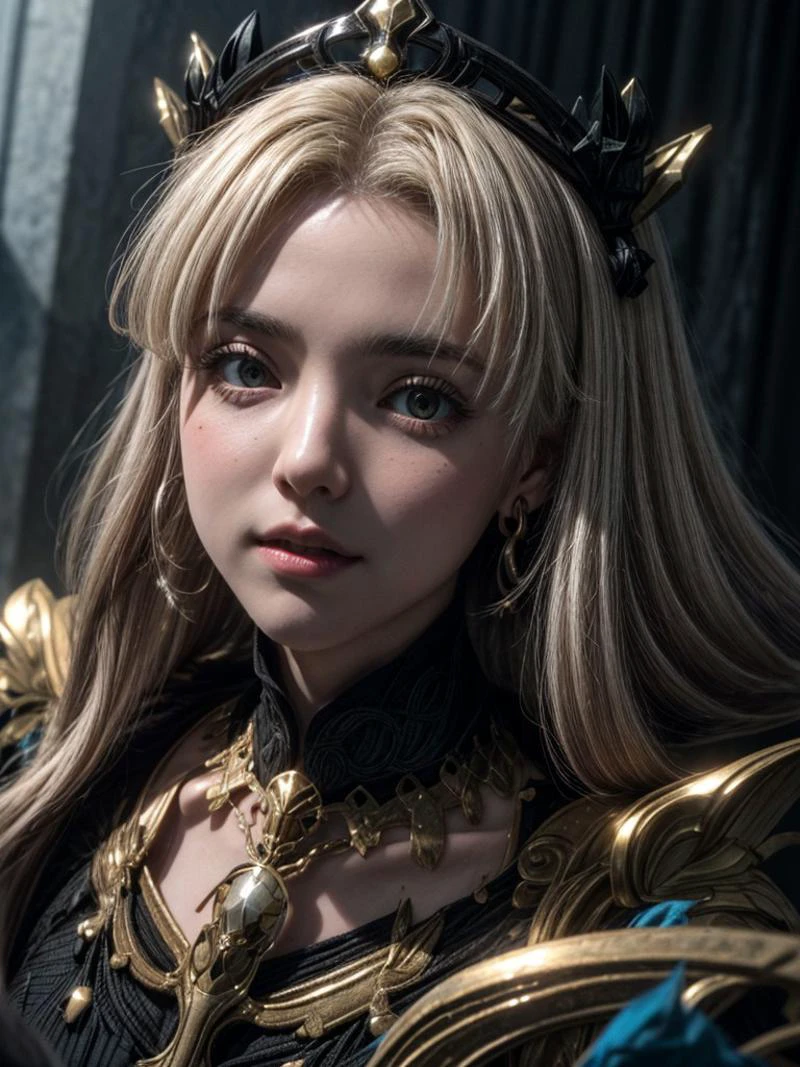 (ultra realistic 8k CG:1.2), (masterpiece:1.3), (absurdres:1.3), (unparalleled masterpiece,best quality:1.2),(extremely intricate:1.2),70mm telephoto lens,
(masterpiece:1.3), (absurdres:1.3), (best quality:1.3), (8K), ((perfect face)), detailed hands, detailed eyes, (vivid colors), (intricate details:1.3), vibrant colors, (ultra-detailed:1.3), ((dinamic lighting)), ((full body view)),
BREAK
dark scenery, indoors, wide cave, blue candlelight
BREAK
<lora:more_details:0.7>, ereshkigal_fate, red eyes, long hair, ribbon, tiara, red ribbon, gold, standing, <lora:beautiful_detailed_eyes:0.7>, ereshkigal, <lora:add_detail:0.7>, <lora:beautiful_detailed_eyes:0.7>, <lora:chara_FateGrandOrder_IshtarAndEreshkigal_v1:0.7>