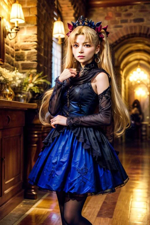 (ultra realistic 8k CG:1.2), (masterpiece:1.3), (absurdres:1.3), (unparalleled masterpiece,best quality:1.2),(extremely intricate:1.2),70mm telephoto lens,
(masterpiece:1.3), (absurdres:1.3), (best quality:1.3), (8K), ((perfect face)), detailed hands, detailed eyes, (vivid colors), (intricate details:1.3), vibrant colors, (ultra-detailed:1.3), ((dinamic lighting)), ((full body view))
dark scenery, indoors, wide cave, blue candlelight
<lora:more_details:0.7>, <lora:beautiful_detailed_eyes:0.7>,
FinalCostume, 3rd, <lora:FGOEreshkigalv2:0.9>