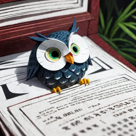 RAW photo, 8k uhd, Analog style, (Masterpiece, Best Quality, Highres:1.3), dramatic, cinematic, (paper-cut craft:1.3), BREAK,
intricate (paper-cut craft:1.4) of mysterious intricate ornamented (owl:1.4), (beige square photo-frame:0.7), circle mask, (forest, mountain:1.3), (winter, moon:0.5), (green, blue, brown, white:1.1), (black, gold:0.8), (paper-cut craft, colorful, layers, flat, fabulous, children's book:1.2), (hyperdetailed, absurdres:1.1), BREAK,
<lora:more_details:0.1>