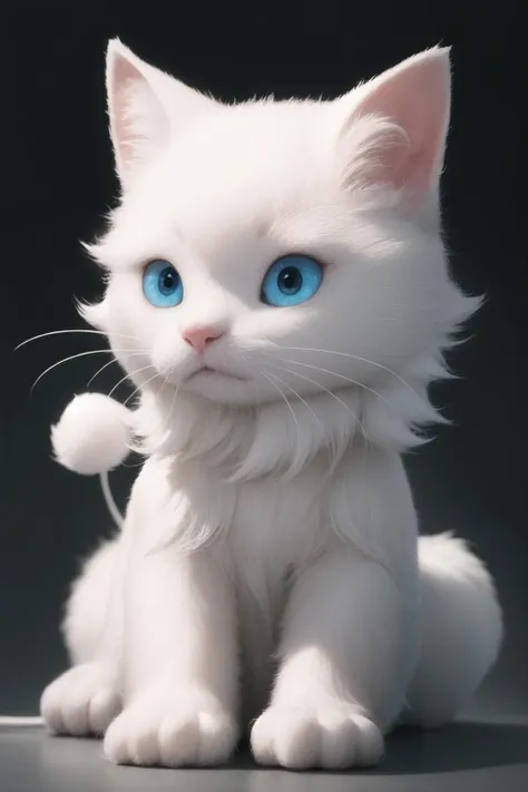 white fur, light color
