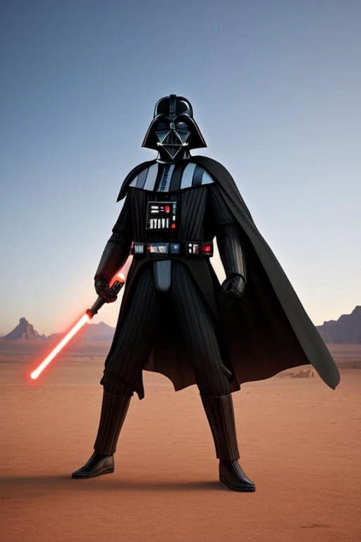 <lora:Darth_Vader:1> ((Darth_Vader)) (play football), background desert, ultra detail, 8k, unreal engine, photorealistic,