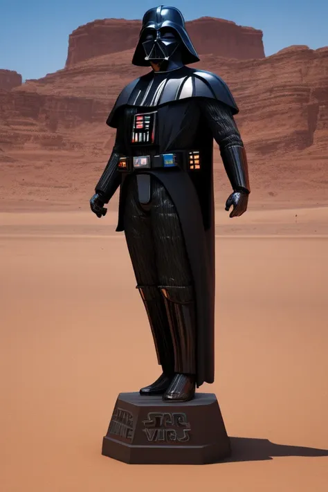 <lora:Darth_Vader:1> ((Darth_Vader)) bronze statue, background desert, ultra detail, 8k, unreal engine, photorealistic,