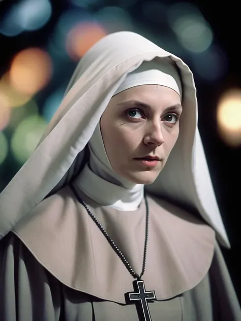 high resolution photograph,
nun who is in a cult, dark fantasy, bokeh background blur, film still, F/5, white, black,
technicolor,
bnar, style, <lora:bnar:0.5>