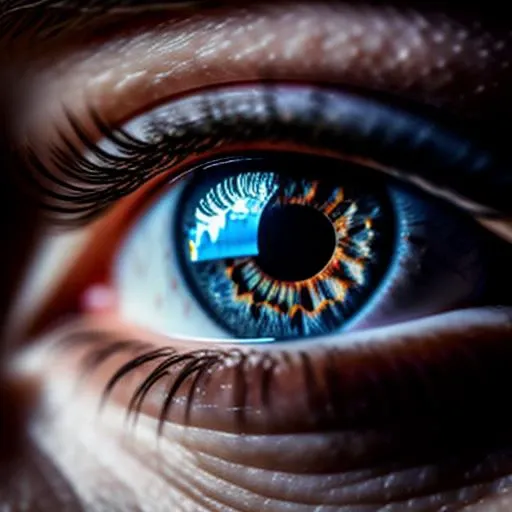 (Professional Photo:1.3) of (Realistic look:1.3) <lora:perfecteyes-000008:0.85>,perfecteyes,a close up of a person's eye with a blue iris <lora:perfecteyes-000007:0.85>