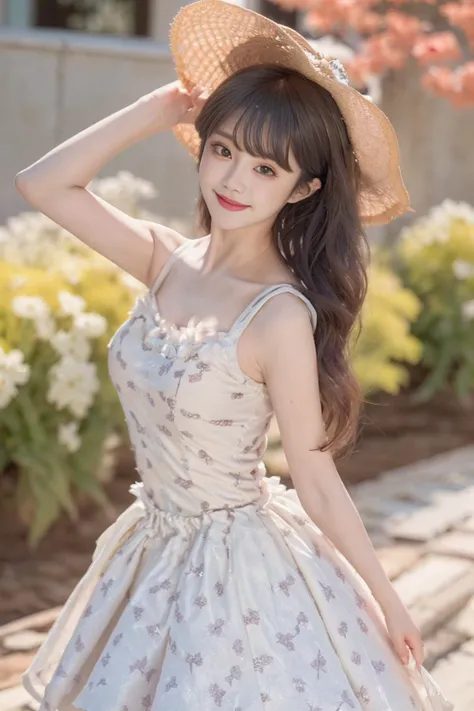 1girl, solo,mix4, (realistic:1.1), (photorealistic:1.1), (masterpiece:1.1), (best quality:1.1), ultra detailed, looking at viewer, smile,flower_dress,standing , natural lighting, depth of field,garden, flower,pureerosface_v1,in a meadow,cherry_blossoms,
<lora:flower_dress:0.8>,<lora:A_BaseFace_1_cuteGirlMix4_v10:0.4>, <lora:A_BaseFace_5_asiaMix_v10:0.6>