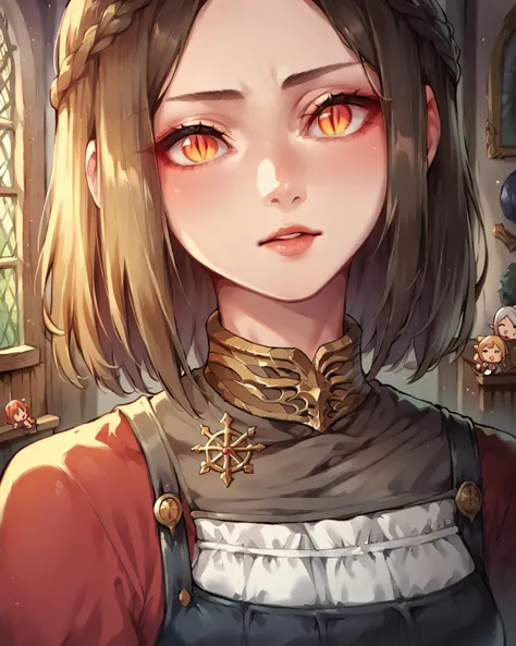 score_9, score_8_up, score_7_up, score_6_up, score_5_up, (chibi) painting, 1girl, young serana, (slit pupils) castle interior, dress, close-up, portrait, wooden frame <lora:Serana-000016:1> 
<lora:takeda_hiromitsu_style_xl_goofy:0.5>, (symmetrical pupils)