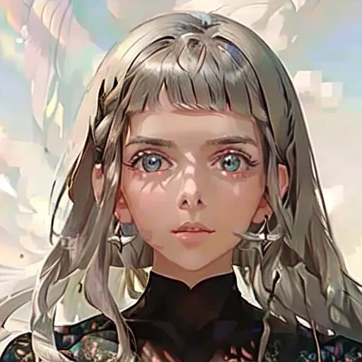 (masterpiece, best quality, ultra-detailed, best shadow), (best illumination, an extremely delicate and beautiful), medium breasts, sun, street, (1 girl, solo, black hair, long hair, side bangs, cute face, brown eyes, pink liptick), depth of field, (suit), look at the viewer, aurora_face as a anime girl <lora:arurora_aknes:1>