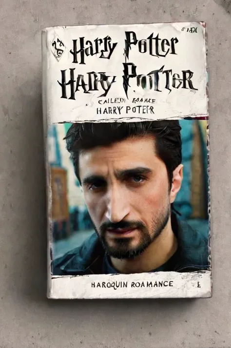 Cover of a Harlequin romance nove called ("Harry Potter":1.2), depicting Fares Fares with a goatee <lora:wizards_vintage_romance:1> <lora:Fares_Fares_v1b-000006:0.8>